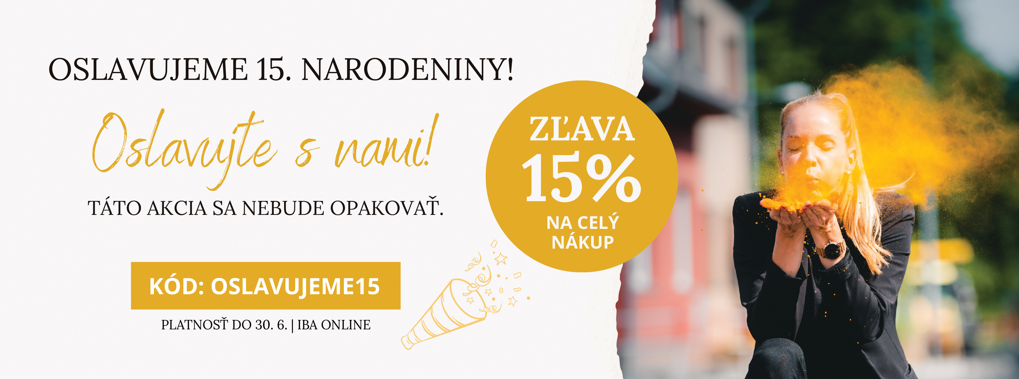 Narozeninová akce 15% 